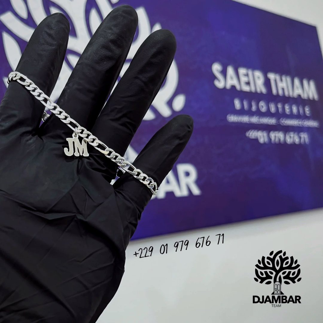 Bracelet chaîne en argent — Saeir Thiam Bijouterie, Cotonou